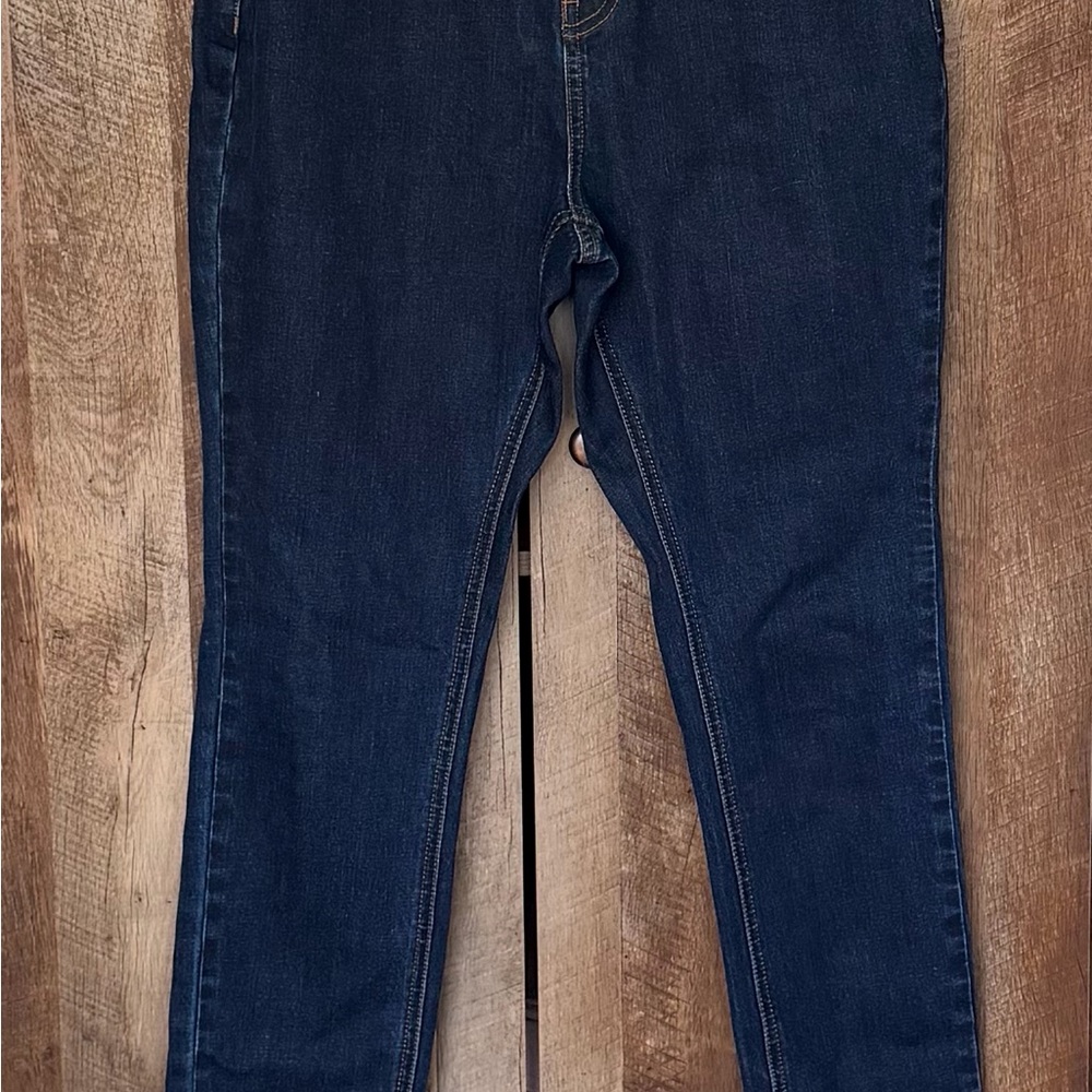 Women's Torrid Curve Rebecka High Rise Straight Leg Jeans - Dark Blue Size 27 - Picture 2 of 16